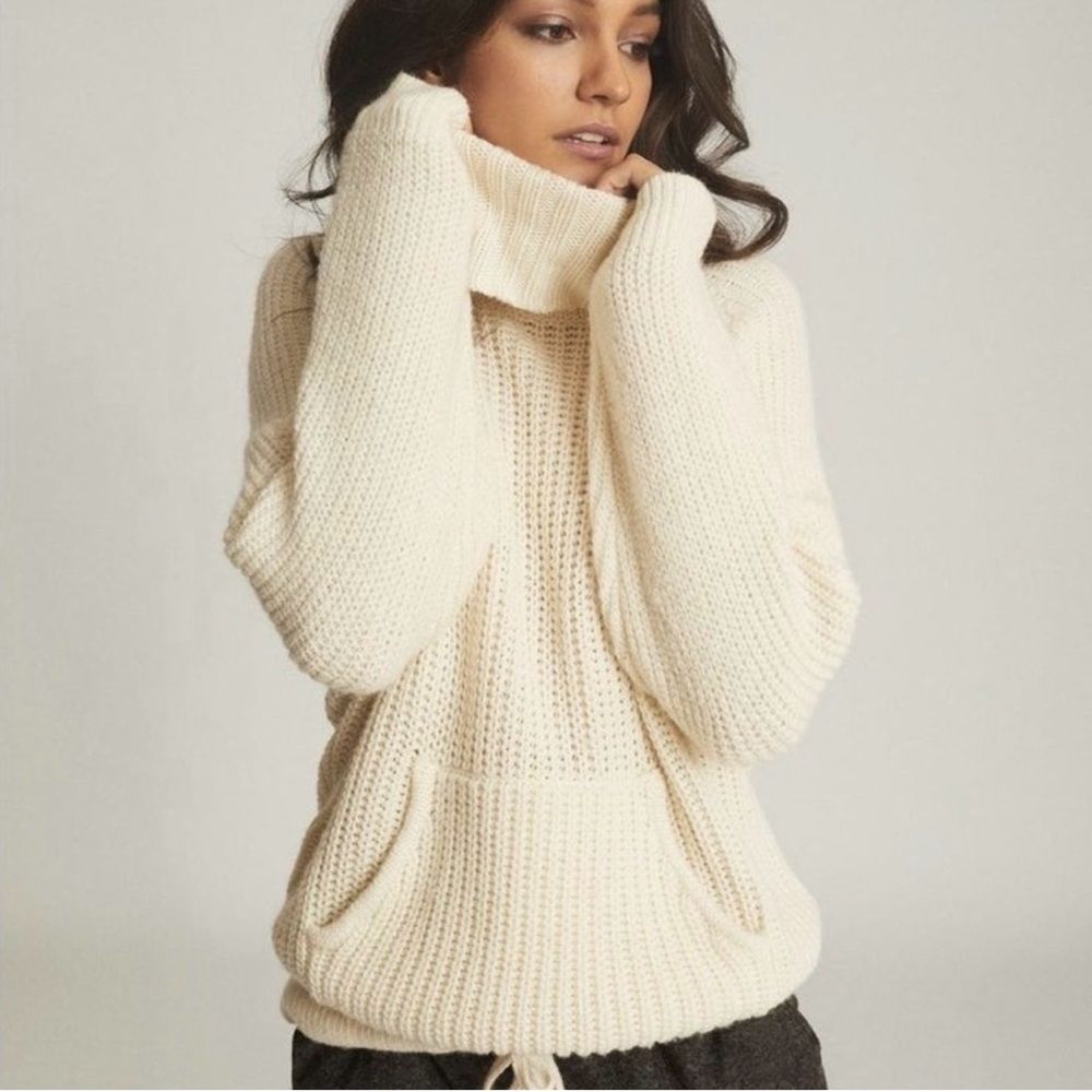 Cozy Reiss Harley Wool Cashmere Pullover Sweater Size Large